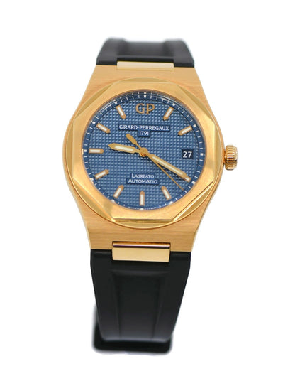 Girard Perregaux Laureato 18K Rose Gold Watch 81005