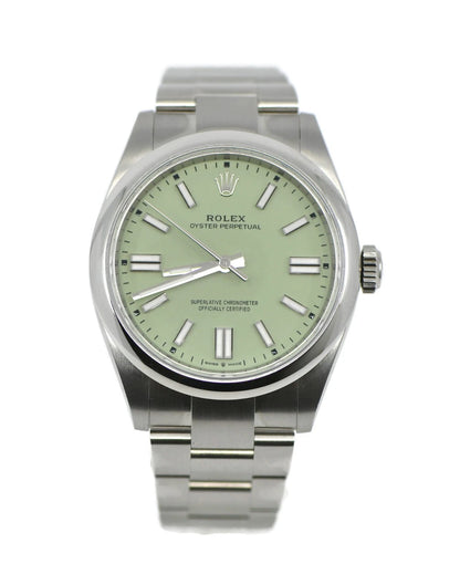 Rolex Oyster Perpetual 41 Pistachio Stainless Steel Watch 134300