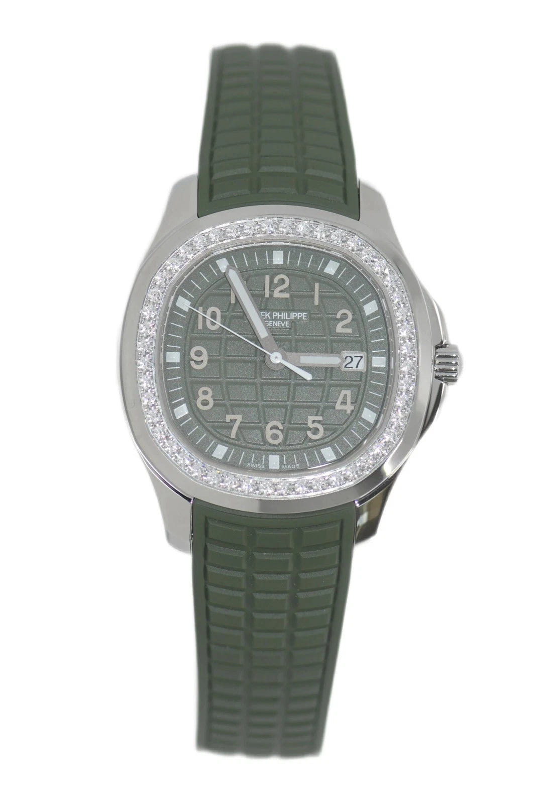Patek Philippe Aquanaut Diamond Green Stainless Steel Watch 5267/200A