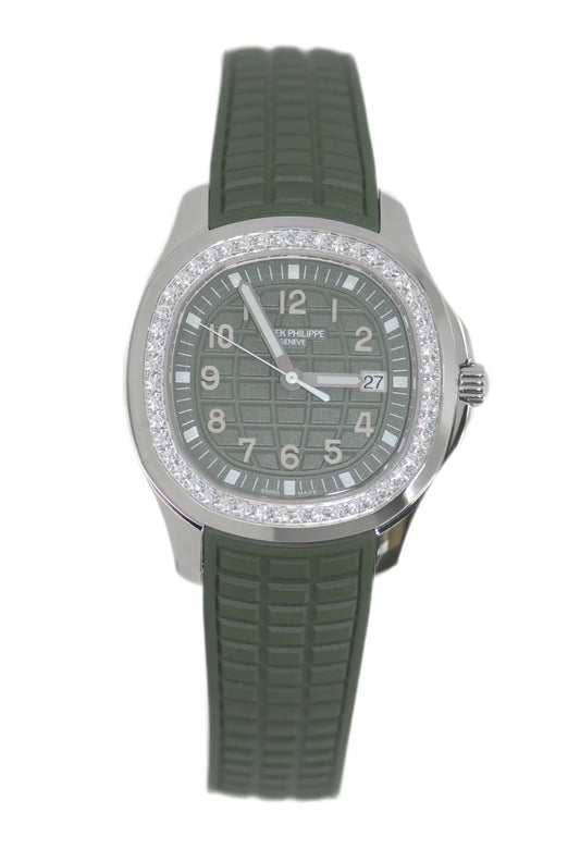 Patek Philippe Aquanaut Diamond Green Stainless Steel Watch 5267/200A