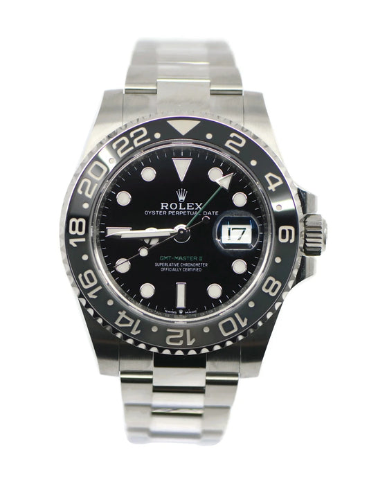 Rolex GMT-Master II Bruce Wayne Stainless Steel Watch 126710GRNR