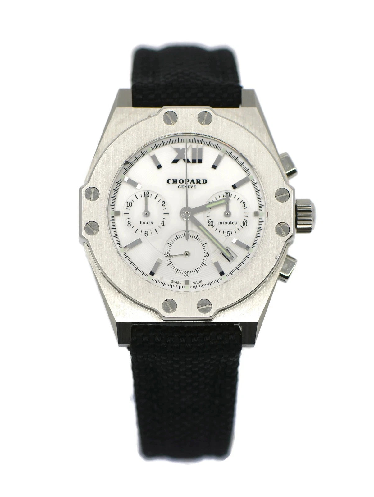 Chopard St Moritz Chronograph Stainless Steel Watch 8390