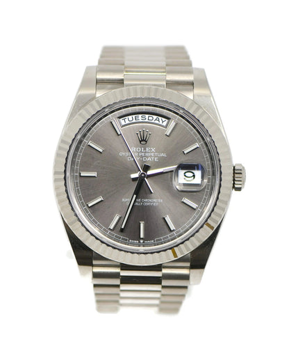 Rolex Day Date 40 18K White Gold Watch 228239