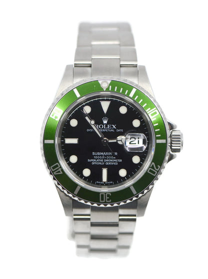 Rolex Submariner Kermit Stainless Steel Watch 16610LV
