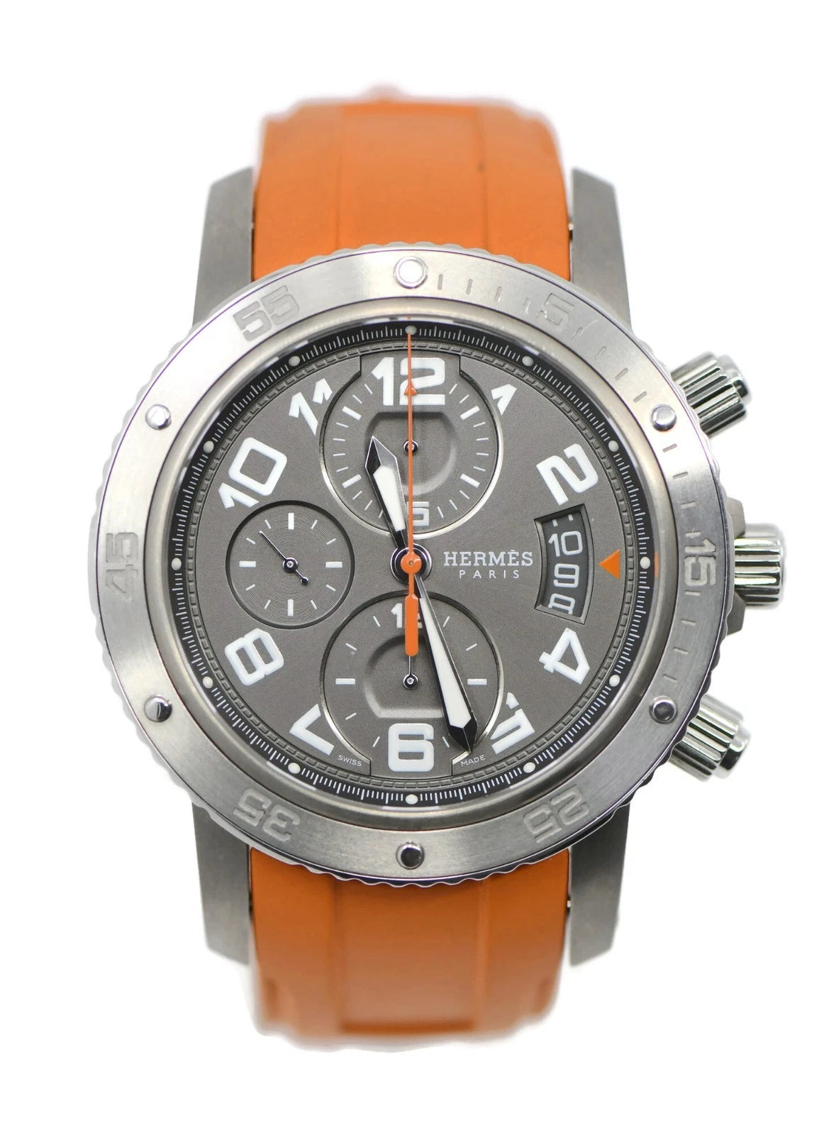 Hermes Clipper Diver Titanium Stainless Steel Watch CP2.941