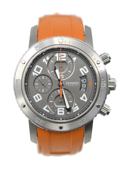 Hermes Clipper Diver Titanium Stainless Steel Watch CP2.941