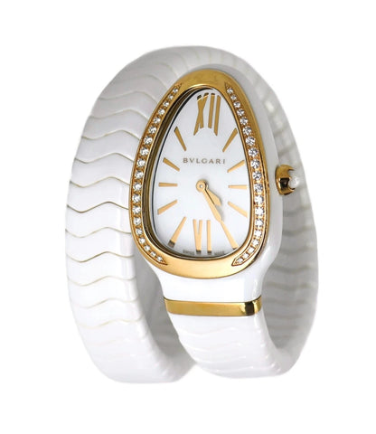Bulgari Serpenti Spiga Diamond Ceramic Watch 102613