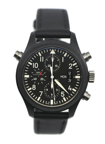 IWC Pilot Double Chronograph Ceramic Watch IW378601