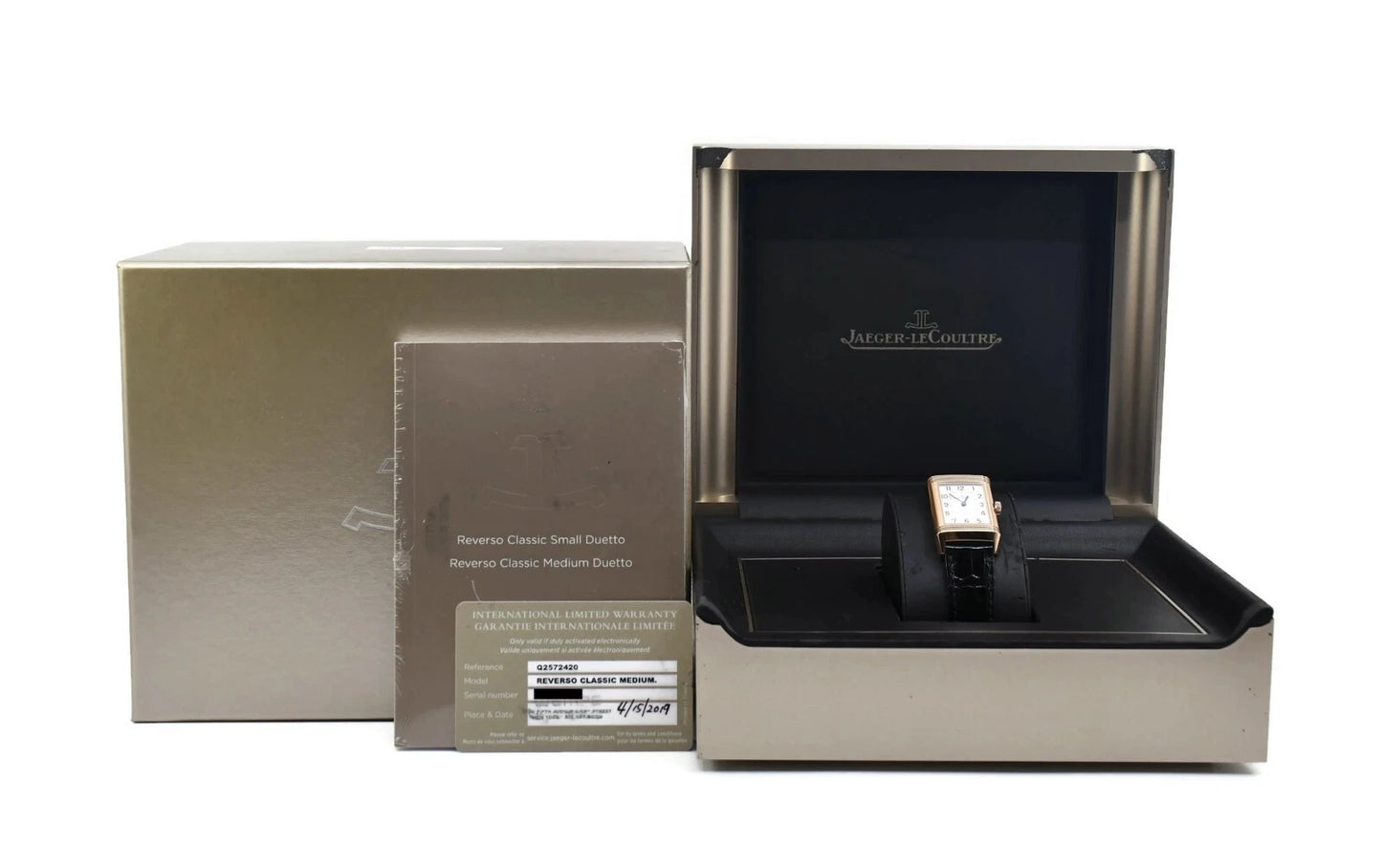 Jaeger LeCoultre Reverso Duetto Diamond 18K Rose Gold Watch Q2572420