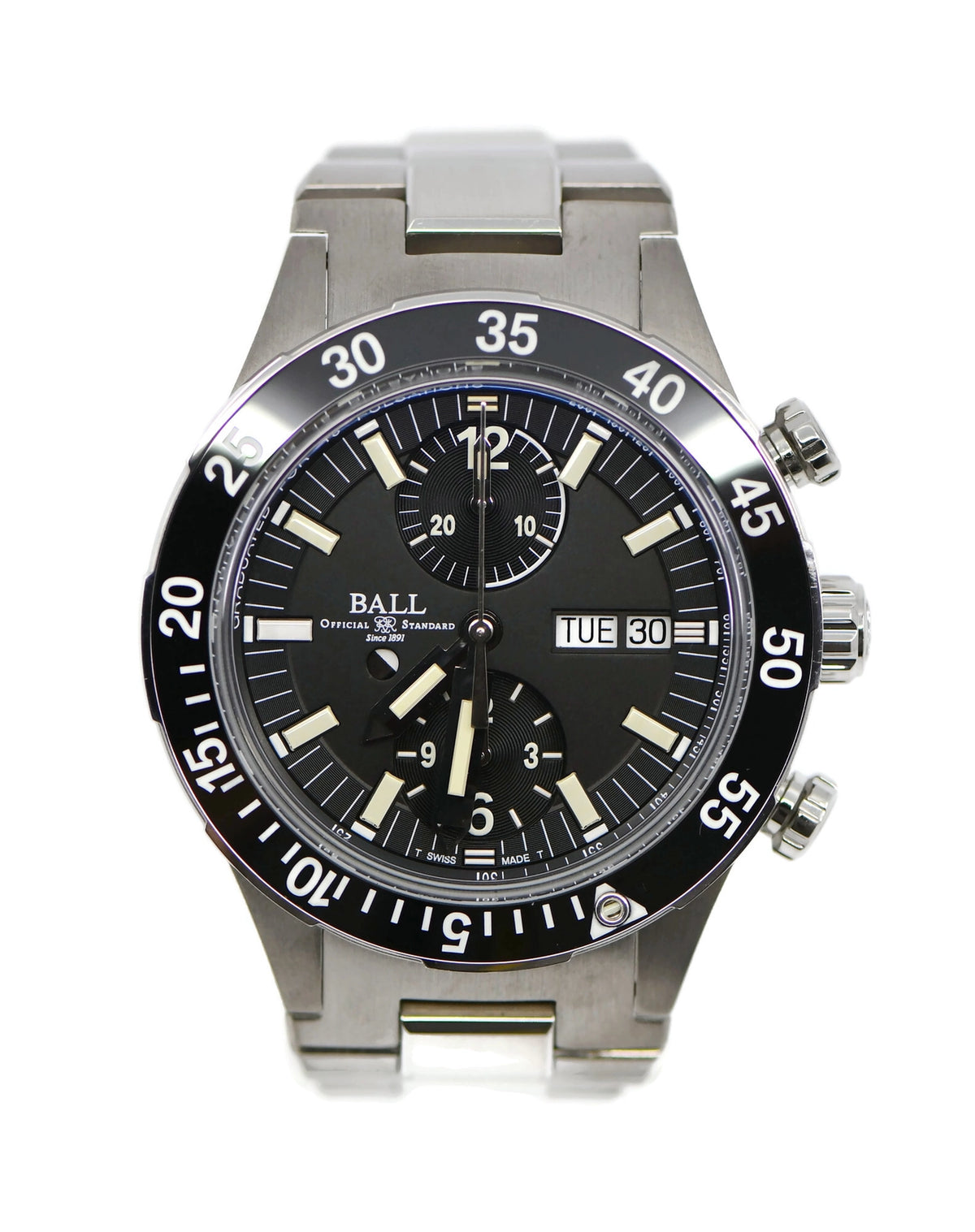 Ball Roadmaster Chronograph Titanium Watch DC3030C