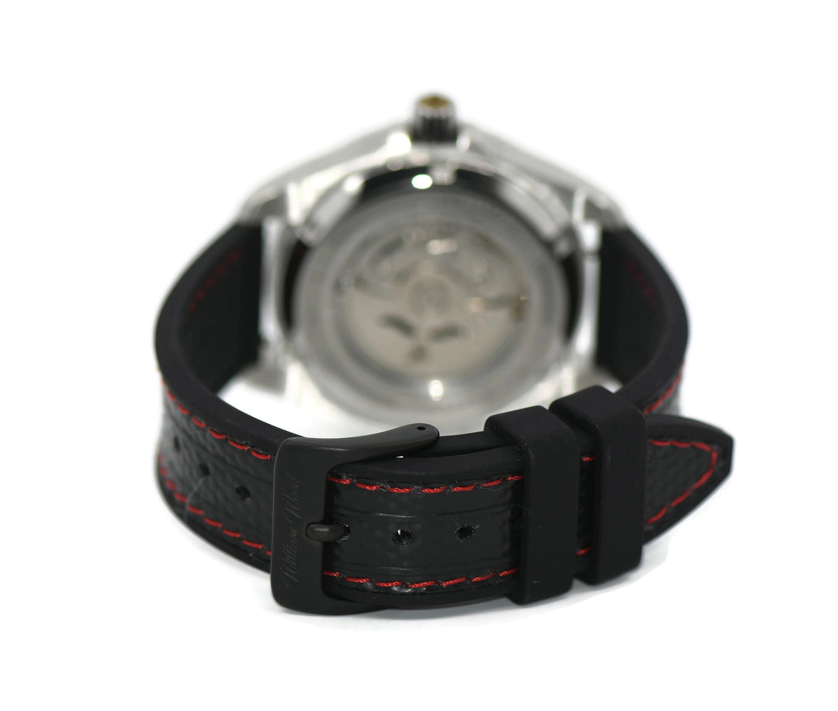 William Wood Red Stainless Steel Watch