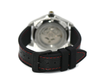 William Wood Red Stainless Steel Watch