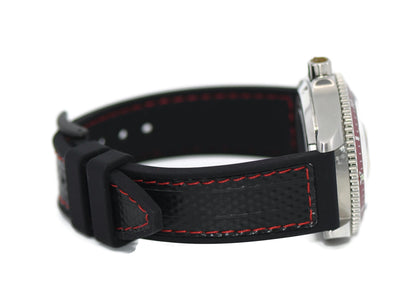 William Wood Red Stainless Steel Watch