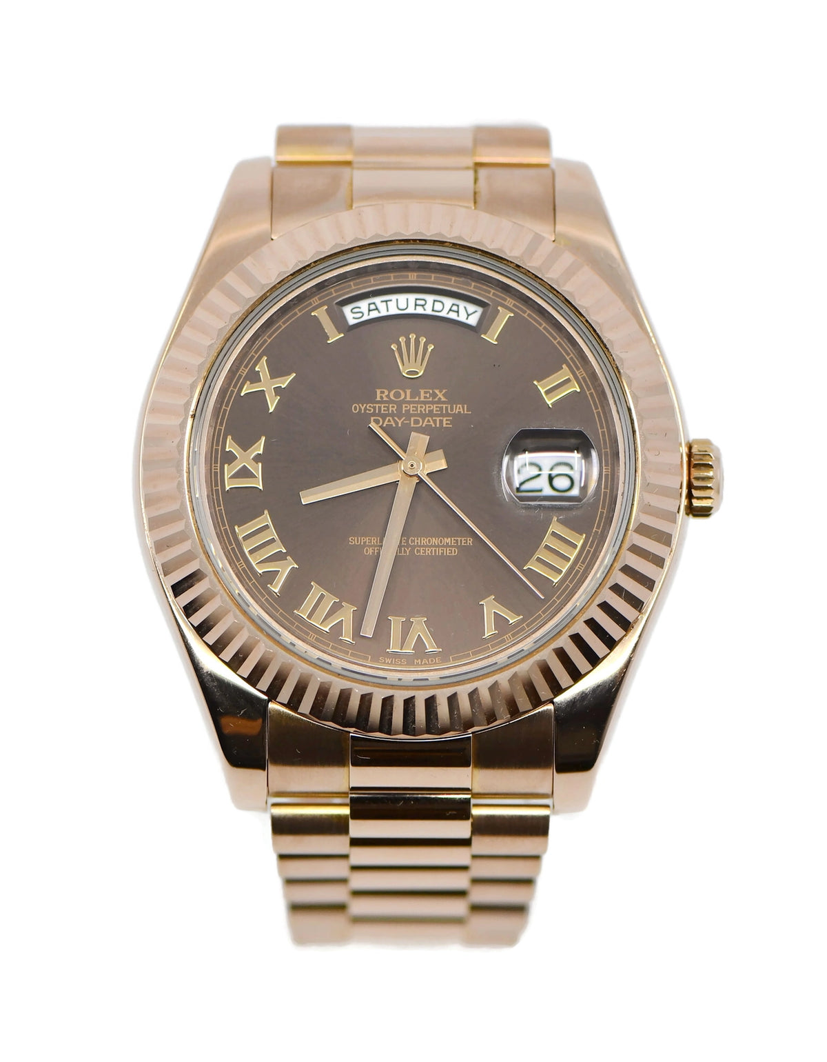 Rolex Day Date II 18K Rose Gold Watch 218235