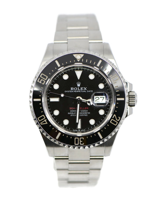 Rolex Sea Dweller Red Stainless Steel Watch 126600