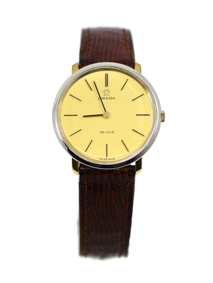 Omega DeVille Tw Tone Stainless Steel Watch
