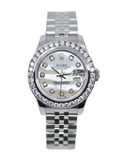 Rolex Datejust Diamond Stainless Steel Watch 179160