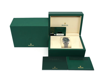 Rolex Datejust Green Ombre Stainless Steel Watch 126234
