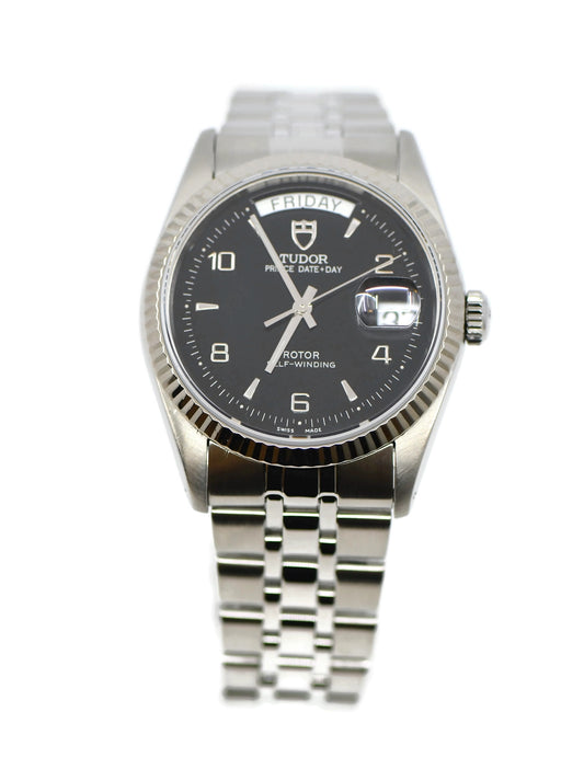 Tudor Price Day Date Stainless Steel Watch 76214