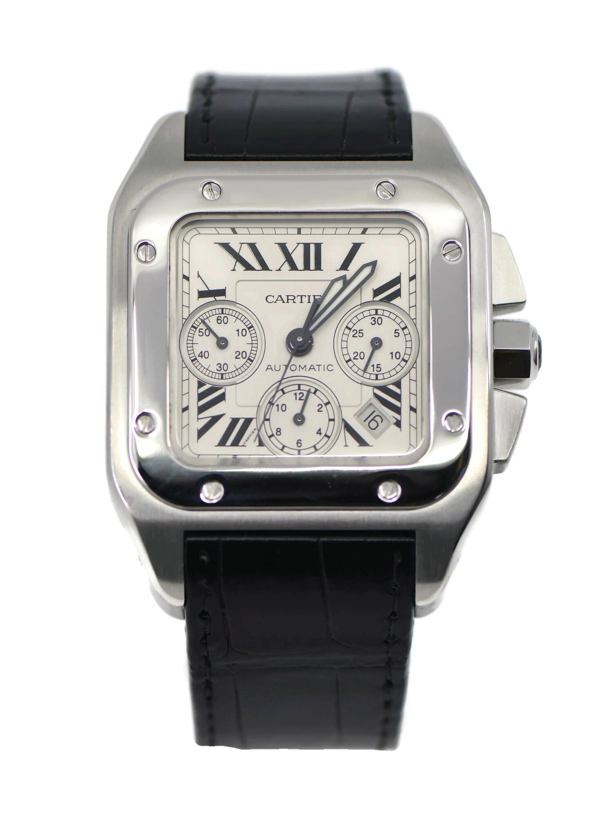 Cartier Santos 100 XL Chronograph Stainless Steel Watch W20090X8