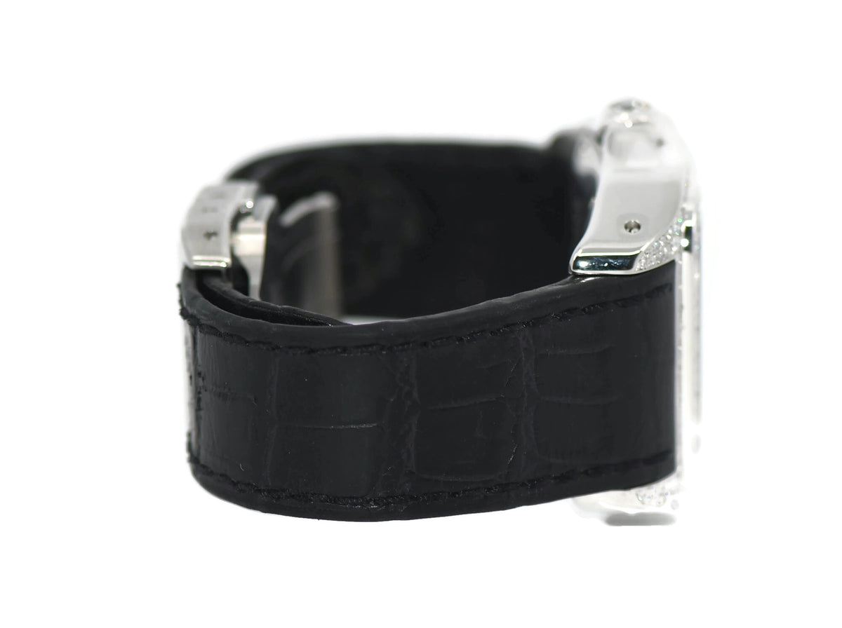 Cartier Santos 100 Diamond Stainless Steel Watch W20126X8