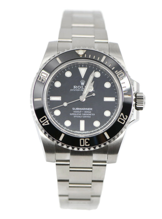 Rolex Submariner No Date Stainless Steel Watch 114060