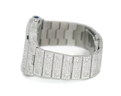 Cartier Santos Large Diamond Stainless Steel Watch WSSA0018