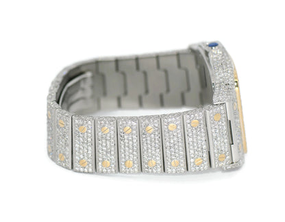 Cartier Santos Galbee XL Diamond 18K/Stainless Steel Watch W20099C4