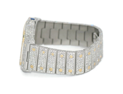Cartier Santos Galbee XL Diamond 18K/Stainless Steel Watch W20099C4