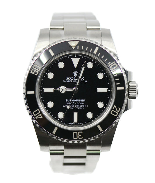 Rolex Submariner No Date Stainless Steel Watch 114060