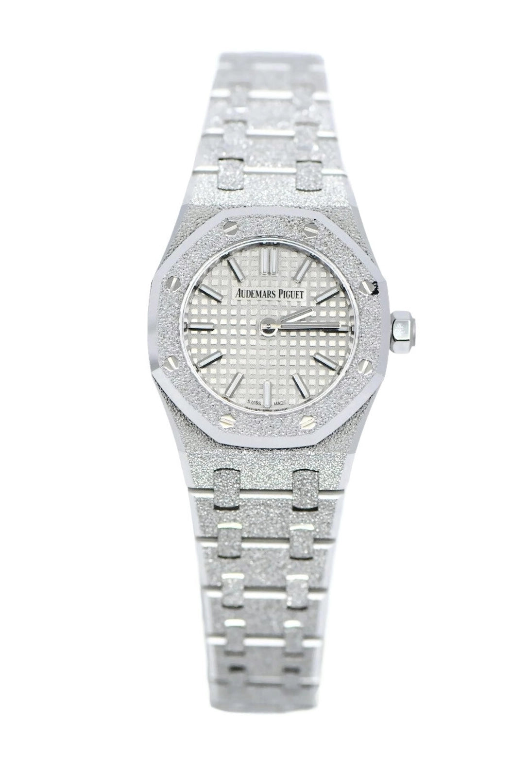 Audemars Piguet Royal Oak Mini Frosted 18K White Gold Watch 67630BC