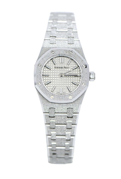 Audemars Piguet Royal Oak Mini Frosted 18K White Gold Watch 67630BC