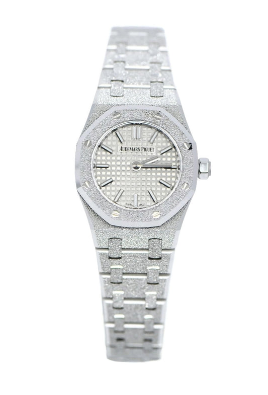 Audemars Piguet Royal Oak Mini Frosted 18K White Gold Watch 67630BC