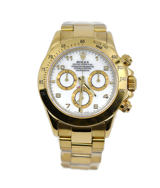 Rolex Daytona 18K Yellow Gold Watch 116528