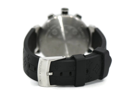 Louis Vuitton Tambour Diamond Stainless Steel Watch Q11BK