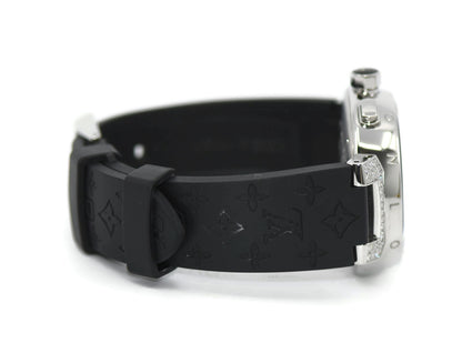 Louis Vuitton Tambour Diamond Stainless Steel Watch Q11BK
