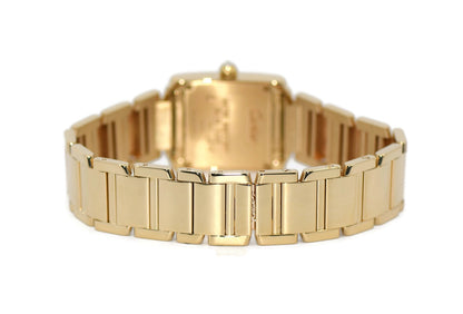 Cartier Tank Francaise Diamond 18K Yellow Gold Watch WE1001R8
