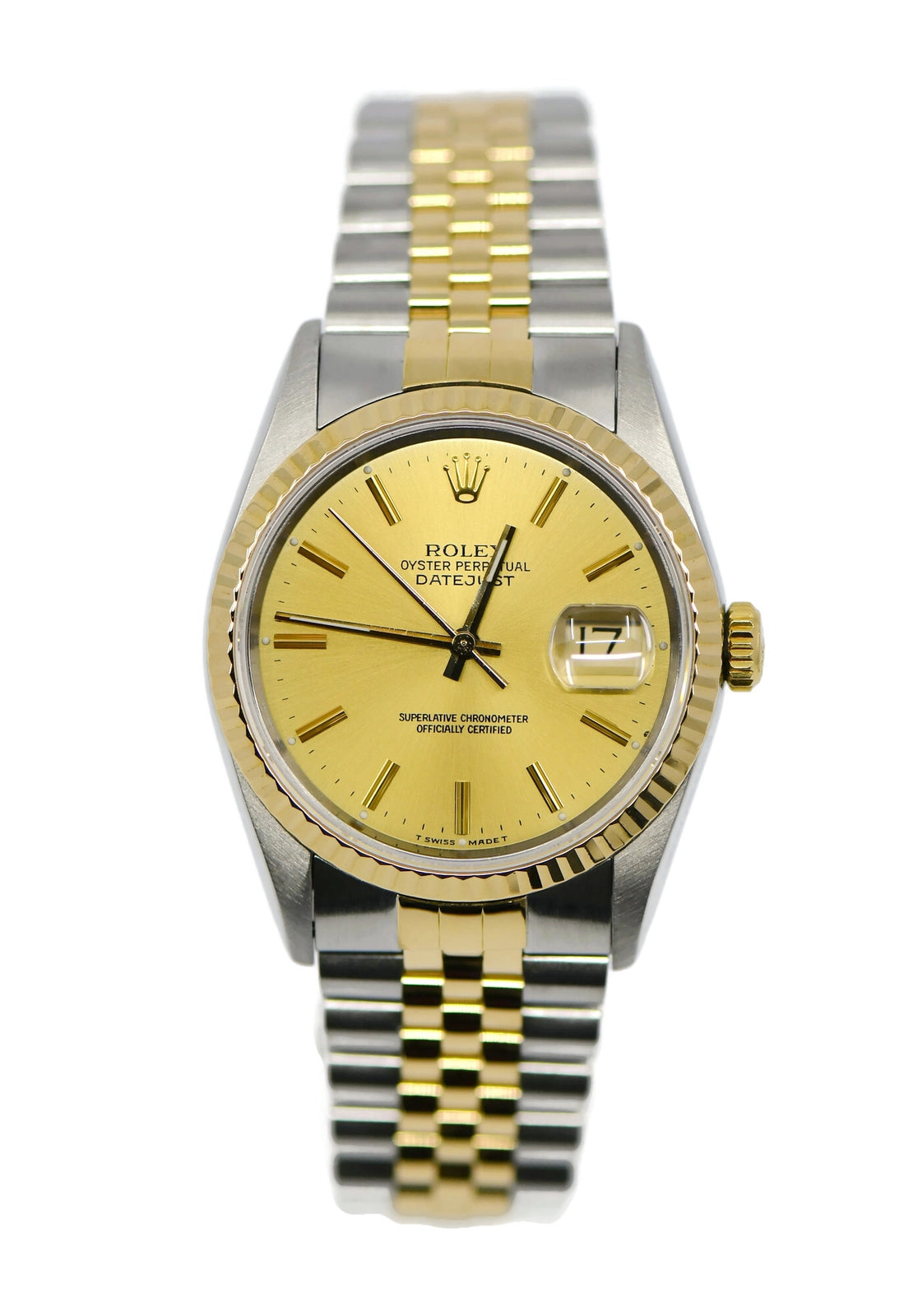 Rolex Datejust 18K/Stainless Steel Watch 16233