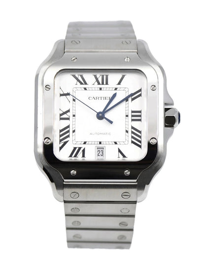 Cartier Santos Large Stainless Steel Watch WSSA0018