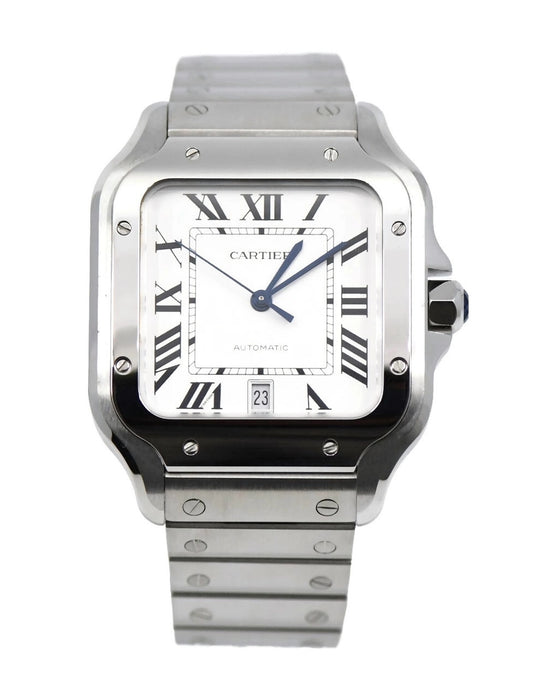 Cartier Santos Large Stainless Steel Watch WSSA0018