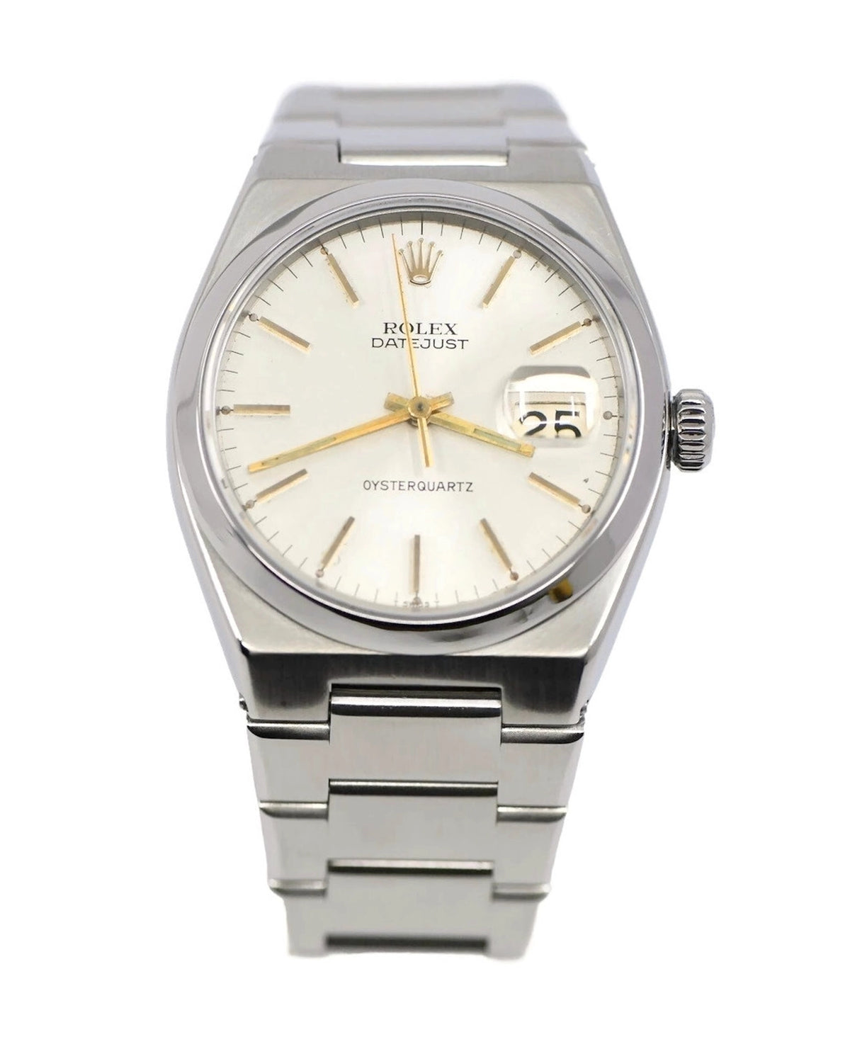 Rolex Datejust Oysterquartz Stainless Steel Watch 17000