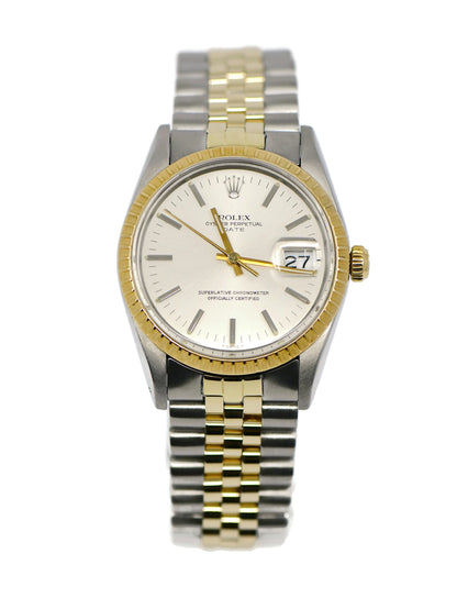 Rolex Oyster Perpetual Date 18K/Stainless Steel Watch 15053