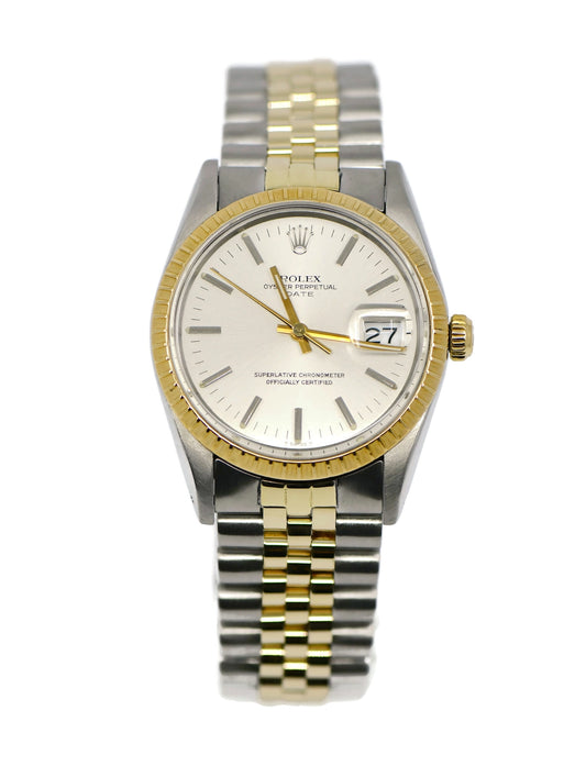 Rolex Oyster Perpetual Date 18K/Stainless Steel Watch 15053
