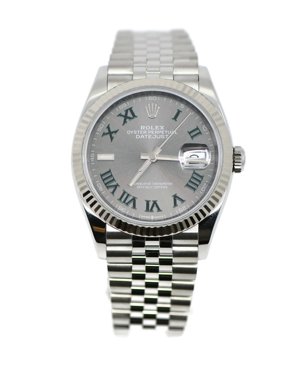 Rolex Datejust Wimbledon Stainless Steel Watch 126234