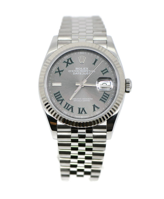 Rolex Datejust Wimbledon Stainless Steel Watch 126234