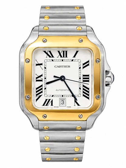 Cartier Santos Large 18K/Stainless Steel Watch W2SA0009