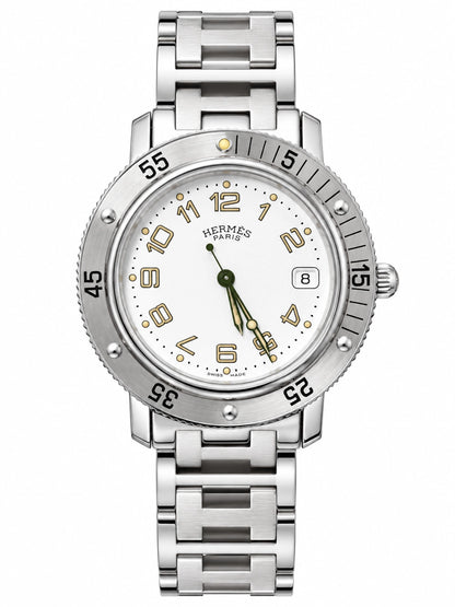 Hermes Clipper Stainless Steel Watch CL7.710
