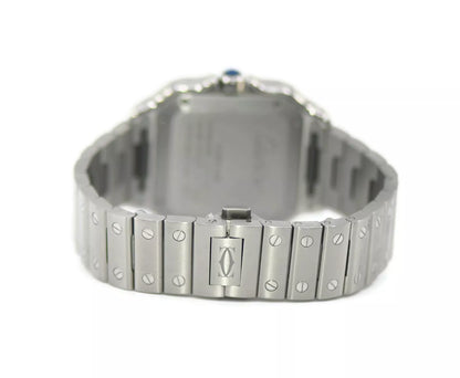 Cartier Santos Diamond Stainless Steel Watch