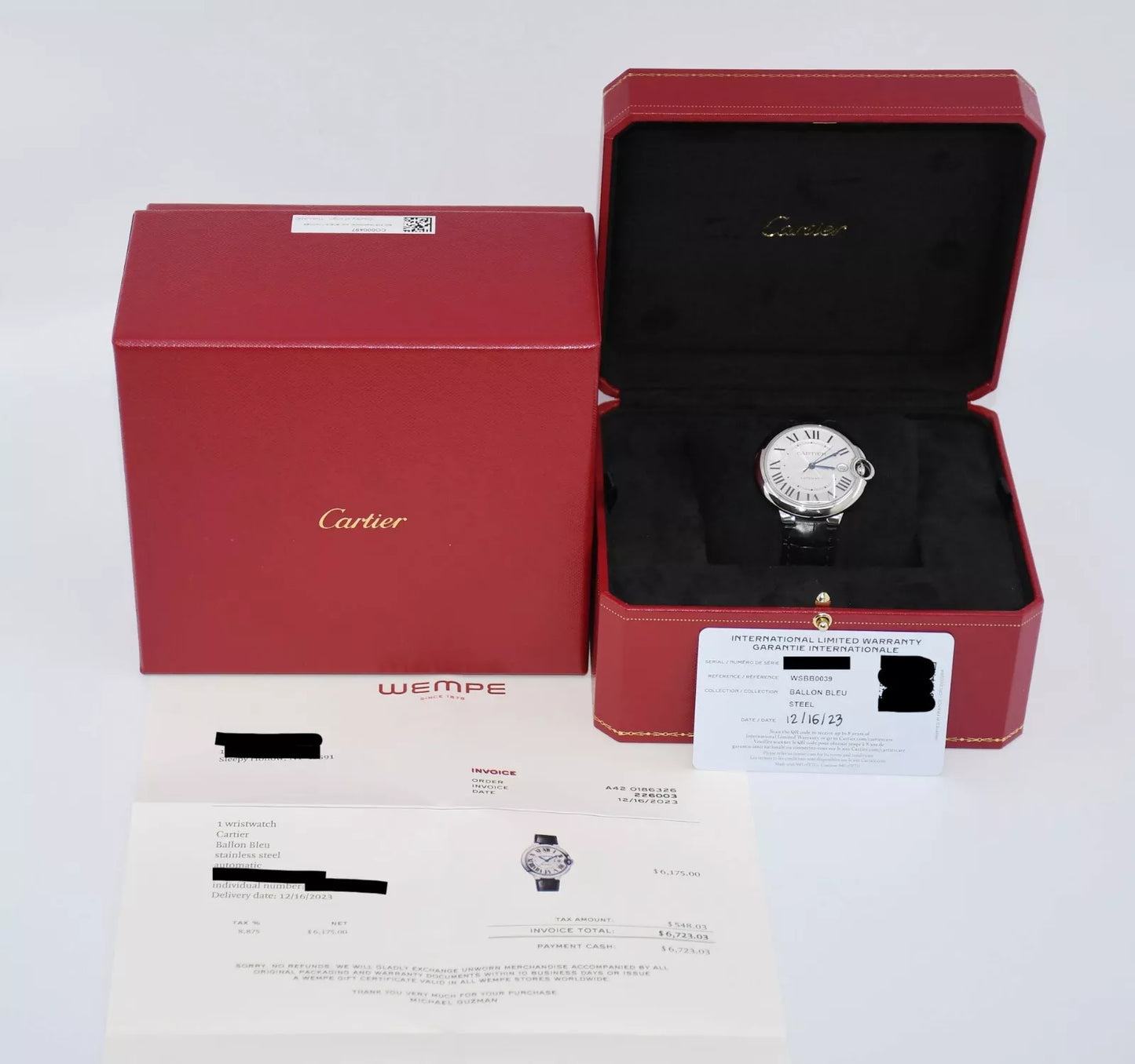 Cartier Ballon Bleu Stainless Steel Watch