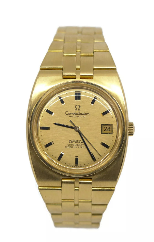 Omega Constellation Chronometer 18K Yellow Gold Watch